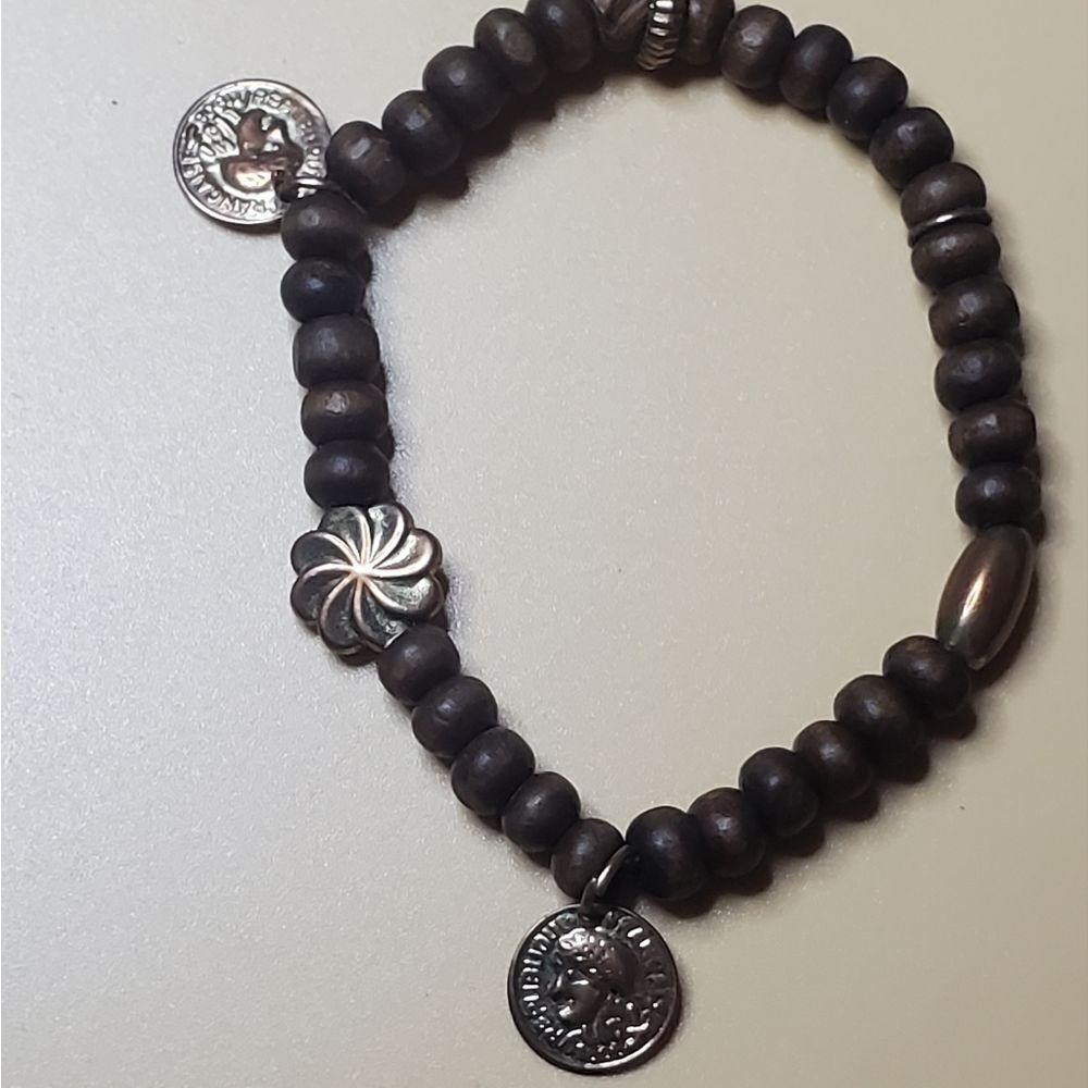 Roman soldier coin bracelet‎ B0327